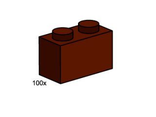 LEGO 3751 1 x 2 Brown Bricks