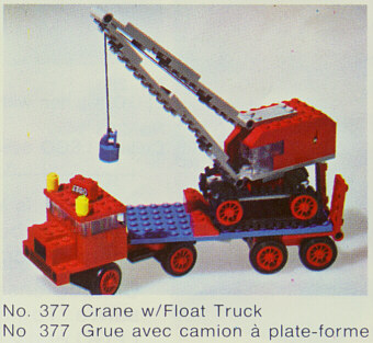 LEGO 377-2 Crane with Float Truck