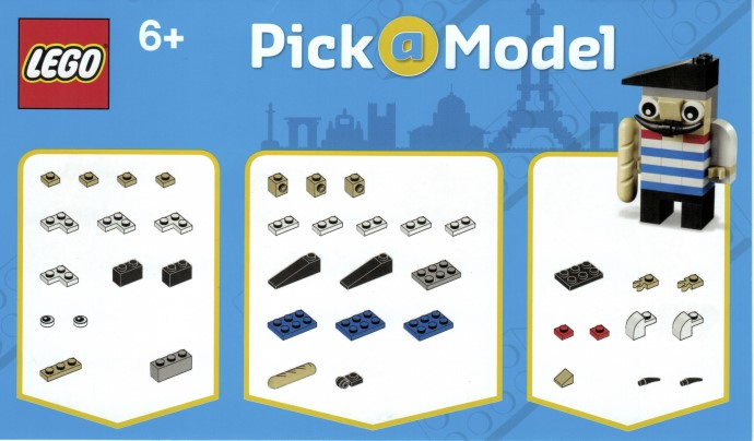 LEGO 3850065 LEGO Brand Store Pick-a-Model - Parisian Guy blister pack