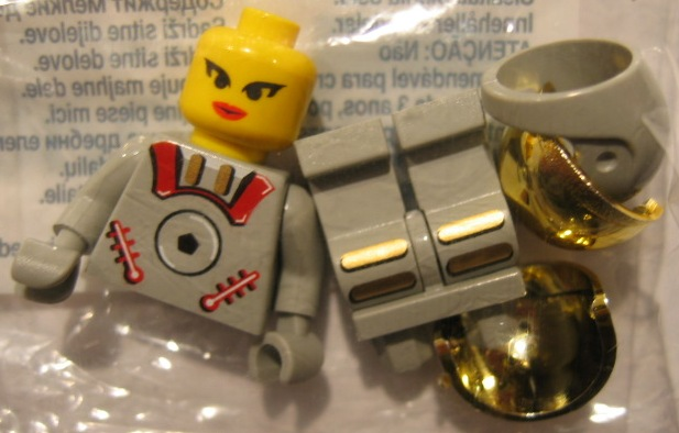 LEGO 3928 Sandy Moondust, Mars Rover Mission Astrobot Female polybag