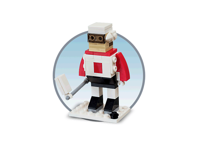 LEGO 40037 Monthly Mini Model Build Set - 2012 02 February, Hockey Player polybag