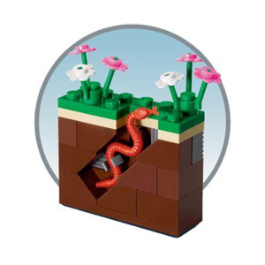 LEGO 40038 Monthly Mini Model Build Set - 2012 03 March, Garden and Earthworm polybag