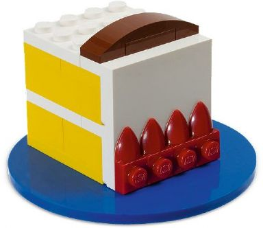 LEGO 40048 Birthday Cake (Blue Base Version) polybag