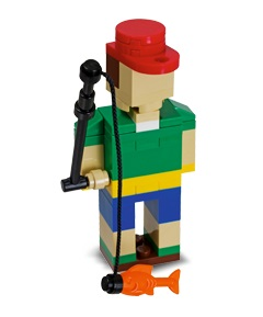 LEGO 40066 Monthly Mini Model Build Set - 2013 06 June, Fisherman polybag