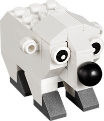 LEGO 40208 Monthly Mini Model Build Set - 2016 01 January, Polar Bear polybag
