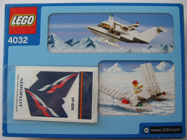LEGO 4032-13 Passenger Plane - Aeroflot Version
