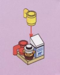 LEGO 41016-9 Advent Calendar 2013, Friends (Day  8) - Cups, Milk and Cookies
