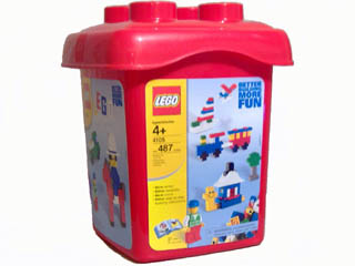 LEGO 4105-3 487 Piece Red Bucket