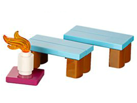 LEGO 41102-18 Advent Calendar 2015, Friends (Day 17) - Benches and Candle