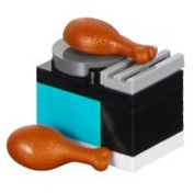 LEGO 41131-21 Advent Calendar 2016, Friends (Day 20) - Grill with Drumsticks