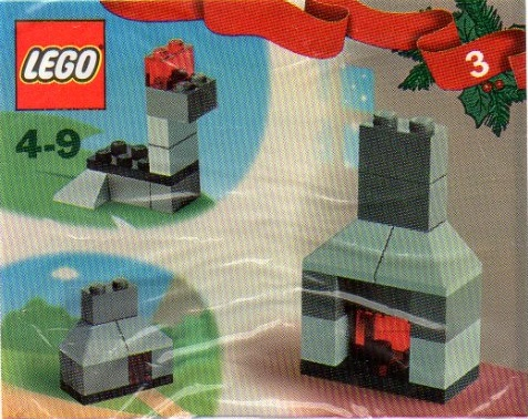 LEGO 4124-4 Advent Calendar 2001, Creator (Day  3) - Fireplace