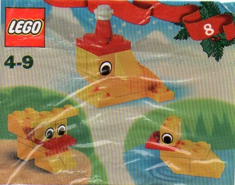 LEGO 4124-9 Advent Calendar 2001, Creator (Day  8) - Frog with Hat