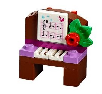 LEGO 41353-15 Advent Calendar 2018, Friends (Day 14) - Piano with Music Sheet with Notes Tree Ornament