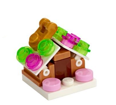 LEGO 41382-22 Advent Calendar 2019, Friends (Day 21) - Gingerbread House Tree Ornament