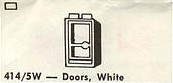 LEGO 414.5W Doors, White