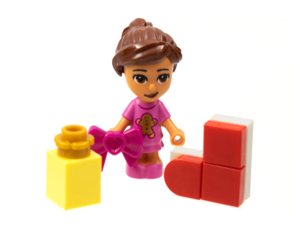 LEGO 41690-2 Advent Calendar 2021, Friends (Day  1) - Olivia, Stocking, and Package