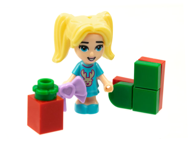 LEGO 41690-8 Advent Calendar 2021, Friends (Day  7) - Stephanie, Stocking, and Package