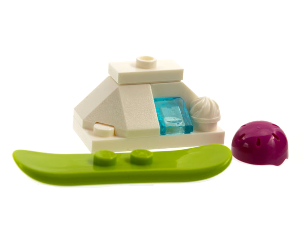 LEGO 41690-9 Advent Calendar 2021, Friends (Day  8) - Snowbank, Snowboard, and Helmet