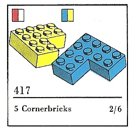 LEGO 417-3 Cornerbricks (The Building Toy)