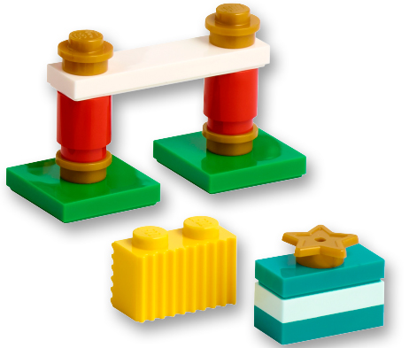 LEGO 41706-20 Advent Calendar 2022, Friends (Day 19) - Reindeer Stall, Hay, and Present