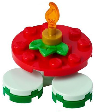 LEGO 41758-17 Advent Calendar 2023, Friends (Day 16) - Table with Stools, Holly and Candle