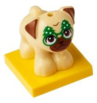 LEGO 41758-19 Advent Calendar 2023, Friends (Day 18) - Pug with Green Christmas Tree Glasses