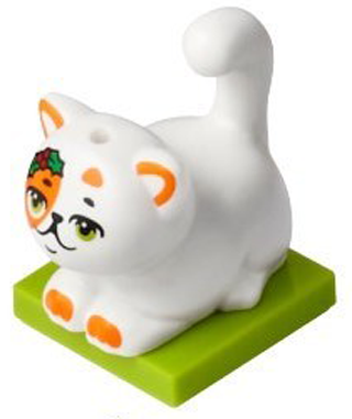 LEGO 41758-6 Advent Calendar 2023, Friends (Day  5) - White Cat with Holly