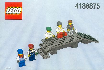 LEGO 4186875 9V Platform and Mini-figures