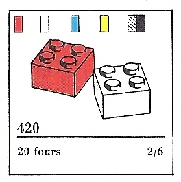 LEGO 420-3 2 x 2 Bricks (The Building Toy)