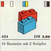 LEGO 421 1 x 2 Bricks