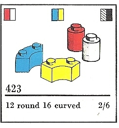 LEGO 423-3 Curved and Round Bricks (The Building Toy)