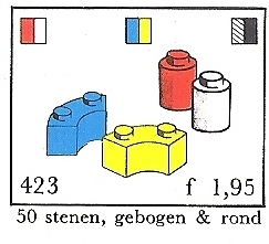 LEGO 423-4 Curved and Round Bricks (System)