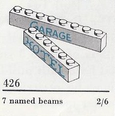 LEGO 426 7 Named Beams (The Building Toy)