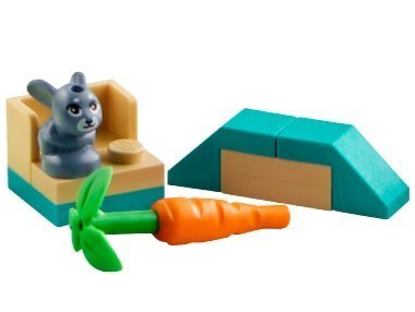 LEGO 42637-5 Advent Calendar 2024, Friends (Day  4) - Baby Bunny, Carrot, and Habitat
