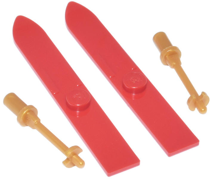 LEGO 42698-11 Advent Calendar 2026, Friends (Day 10) - Red Skis and Pearl Gold Ski Poles