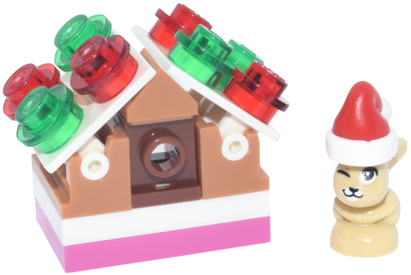 LEGO 42698-14 Advent Calendar 2026, Friends (Day 13) - Bunny with Santa Hat and Gingerbread House