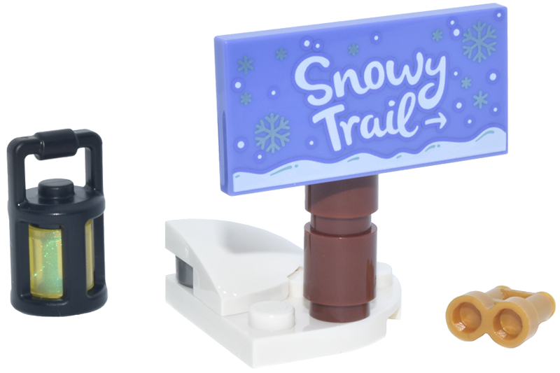 LEGO 42698-3 Advent Calendar 2026, Friends (Day  2) - Snowy Trail Sign and Lantern