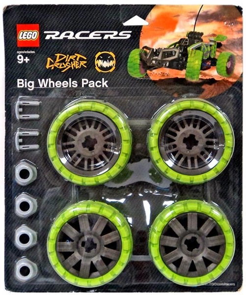 LEGO 4286025 Big Wheels Pack, Dirt Crusher (Lime)