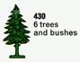 LEGO 430-2 Six Trees and Bushes (The Building Toy)