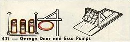 LEGO 431-2 Garage Door and Esso Pumps