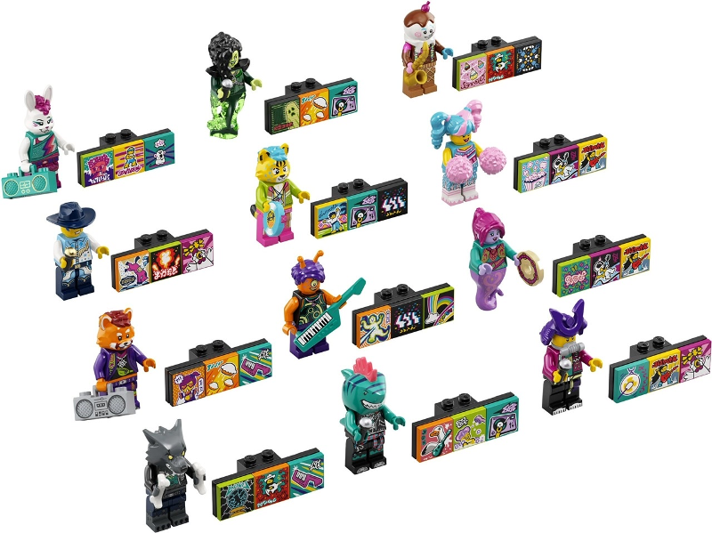 LEGO 43101-2 Minifigure, Vidiyo Bandmates, Series 1 (Complete Series of 12 Complete Minifigure Sets)