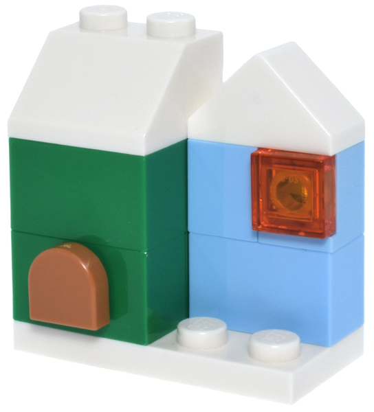 LEGO 43273-17 Advent Calendar 2025, Disney Frozen (Day 16) -  Green and Bright Light Blue Arendelle House