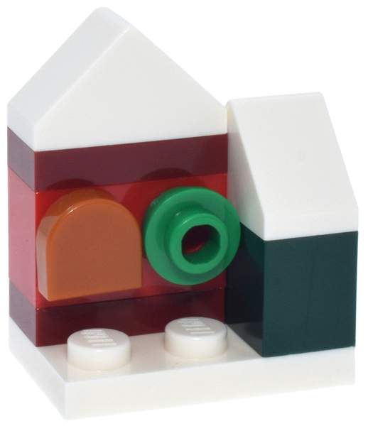 LEGO 43273-5 Advent Calendar 2025, Disney Frozen (Day 4) - Red and Dark Green Arendelle House