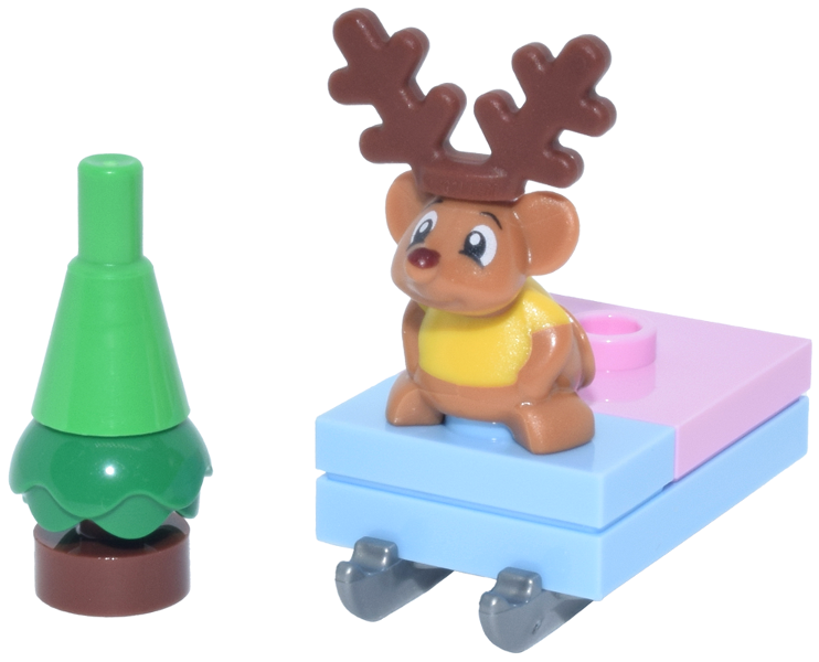 LEGO 43298-4 Advent Calendar 2026, Disney Princess (Day  3) - Gus with Reindeer Antlers, Sled and Tree