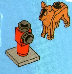 LEGO 4428-19 Advent Calendar 2012, City (Day 18) - Dog and Hydrant