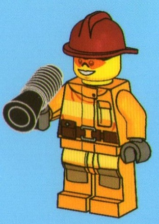LEGO 4428-2 Advent Calendar 2012, City (Day  1) - Fireman with Loudhailer / Megaphone