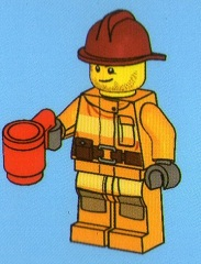 LEGO 4428-20 Advent Calendar 2012, City (Day 19) - Firefighter with Cup