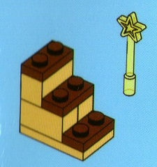 LEGO 4428-5 Advent Calendar 2012, City (Day  4) - Stairs and Star for Tree