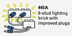 LEGO 445A Lighting Device Pack with Improved Plugs (The Building Toy)