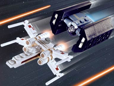 LEGO 4484 X-wing Fighter & TIE Advanced - Mini